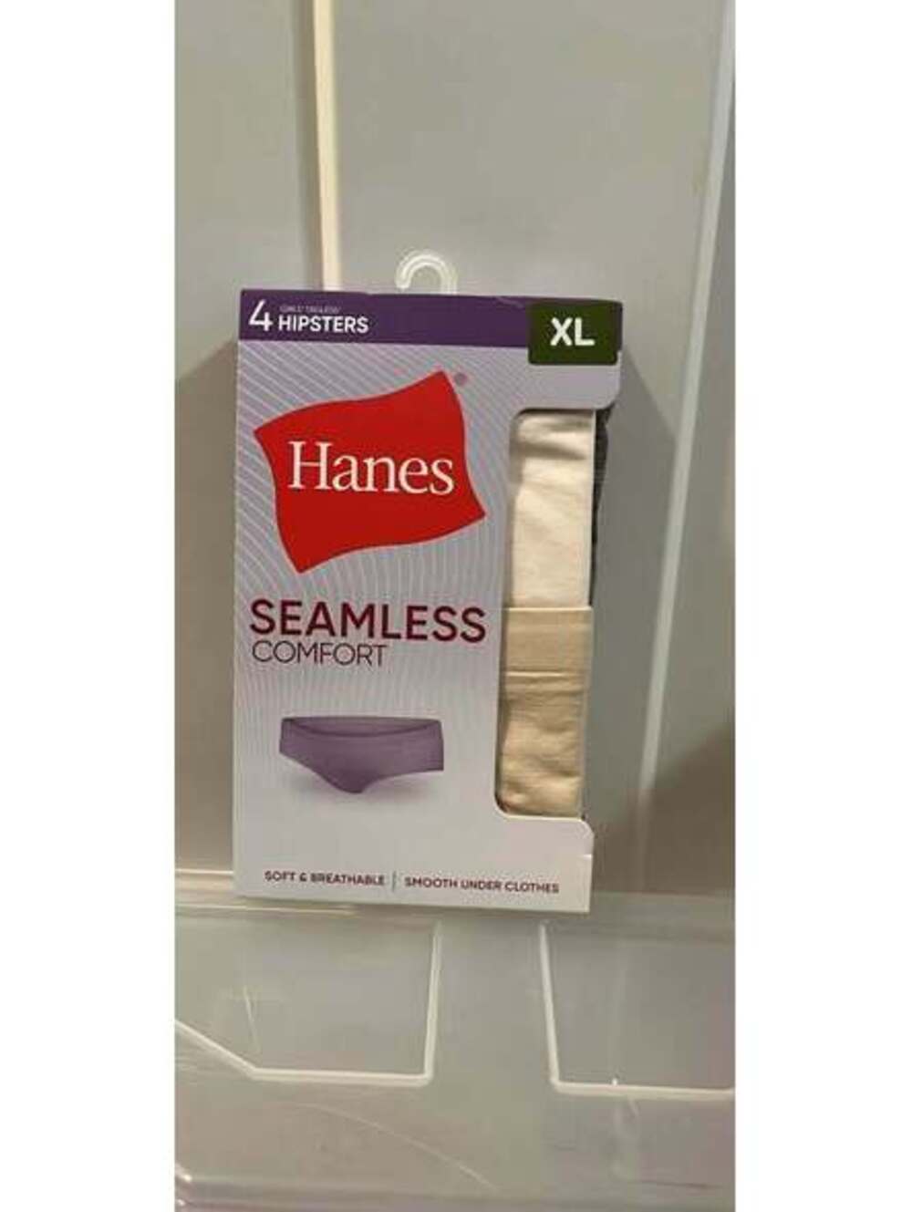 Hanes girls 4 pack seamless hipsters size XL